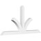 Ekena Millwork Richland Architectural Grade PVC Gable Bracket, 72"W x 36"H x 4"D x 4"F, 12/12 Pitch GBP072X36X0404RIC00 - alternate 1